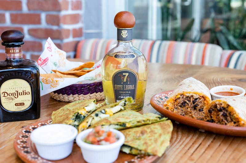 Fresh Cafe Rio dishes spread on a table